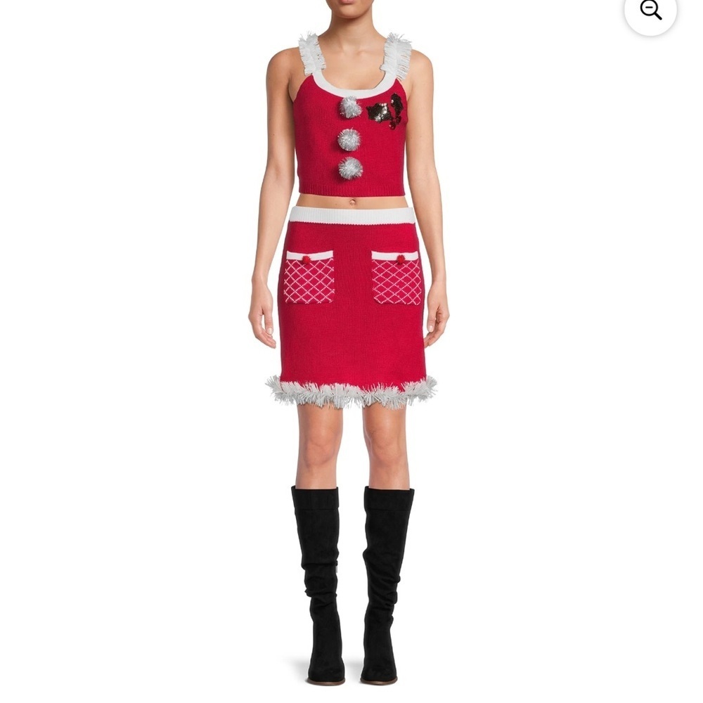 NWT Love On A Hanger Knit Christmas Top & Skirt Set, 2-Piece Sizes: Variety